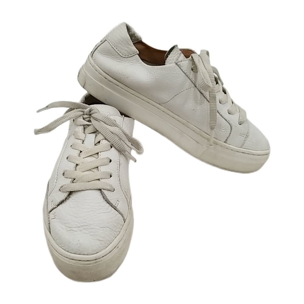 Soludos Women's White LeatherSneakers